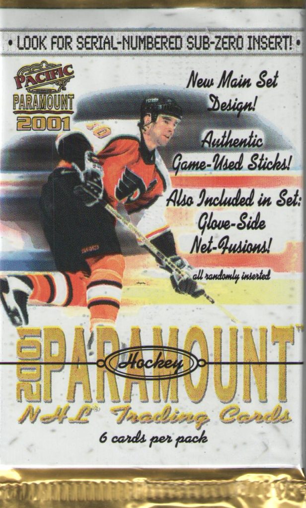 2000/01 Pacific Paramount retail balíček