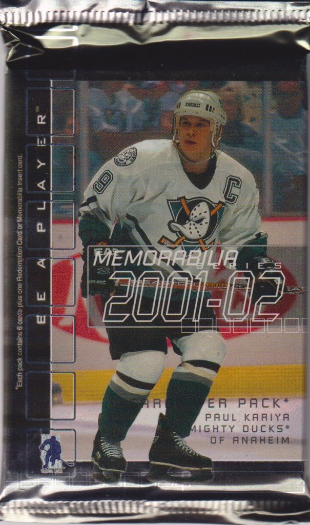 2001/02 Be A Player Memorabilia hobby balíček