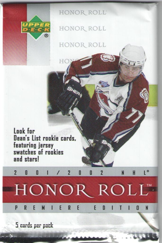 2001/02 UD Honor Roll hobby balíček