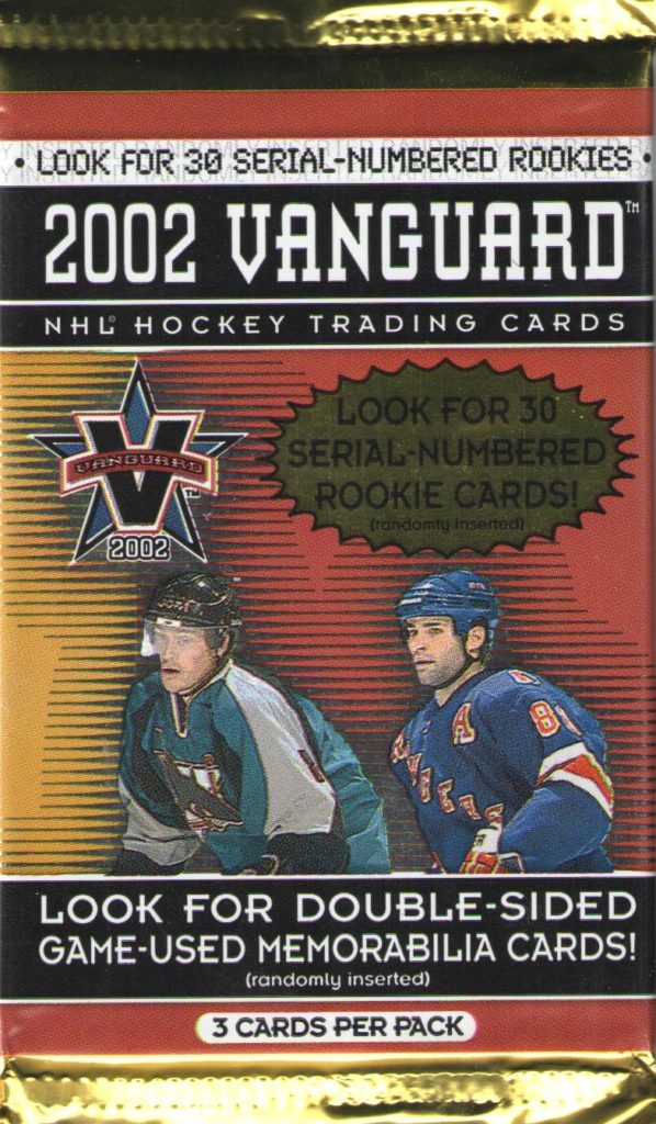 2001/02 Pacific Vanguard retail balíček