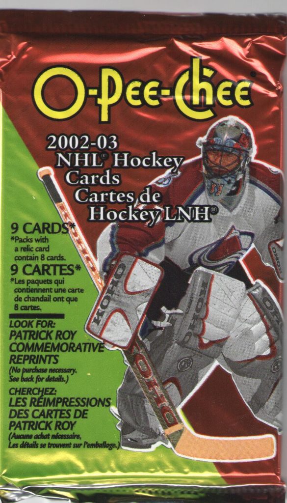 2002/03 O-Pee-Chee blaster balíček