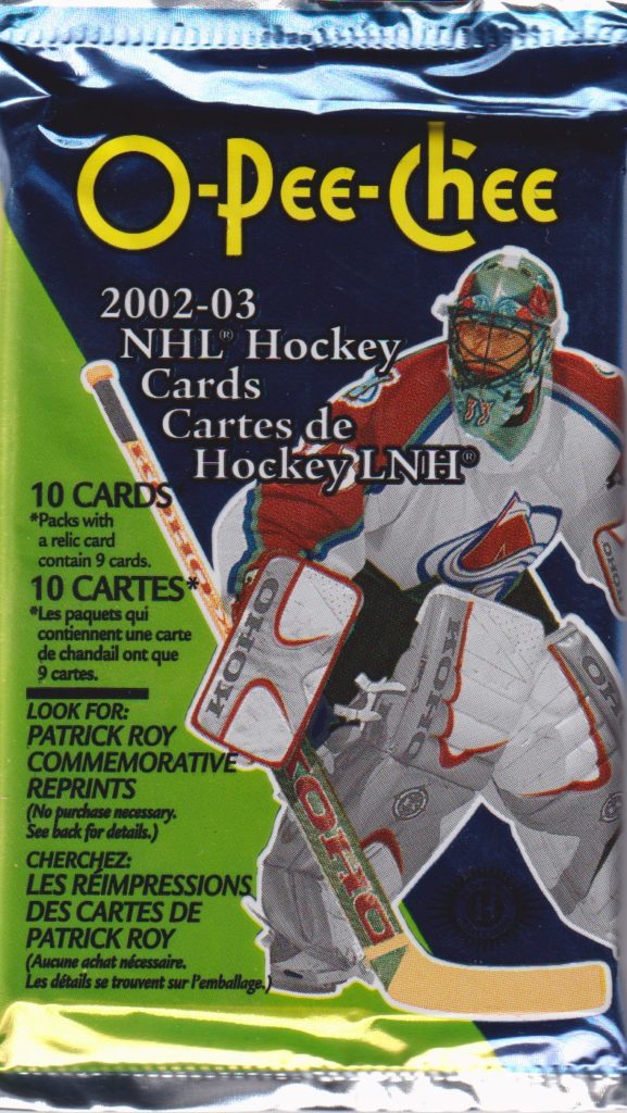 2002/03 O-Pee-Chee hobby balíček