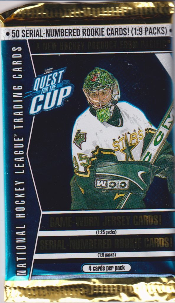 2002/03 Pacific Quest For the Cup retail balíček