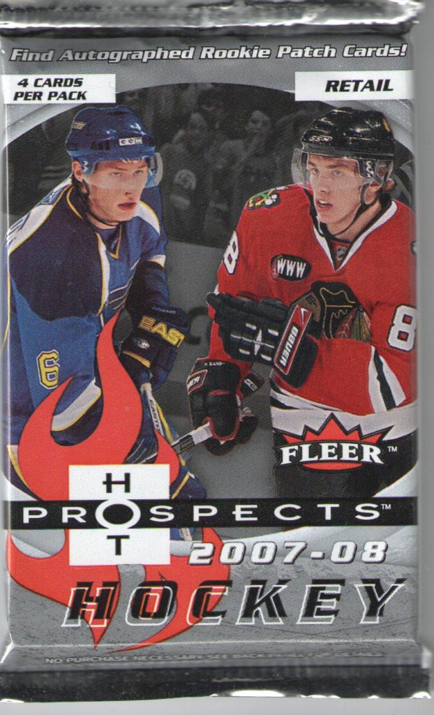 2007/08 Fleer Hot Prospects retail balíček