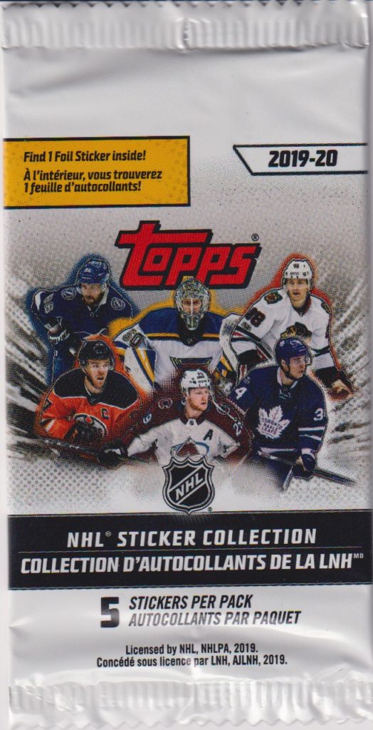 2019/20 Topps Stickers hockey balíček