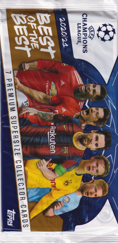 2020/21 Topps Champions League Best of the Best hobby balíček