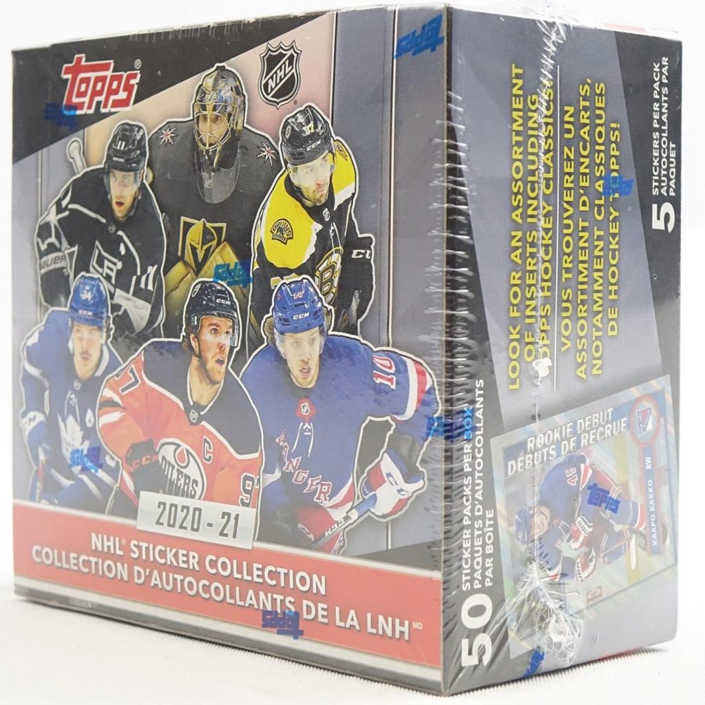 2020/21 Topps Stickers hockey box