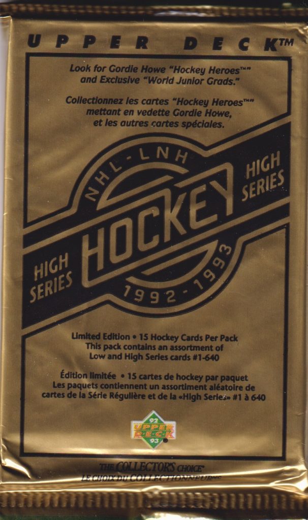 1992/93 Upper Deck Series 2 hobby balíček