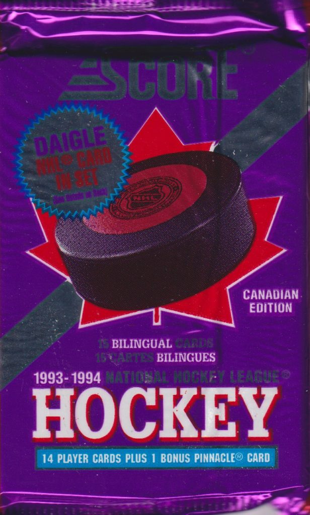 1993/94 Score Series 1 Canadian hobby balíček