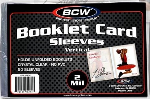 thumbnail image 2 of 10 Loose BCW Vertical Booklet Resealable Holder Bags - Card Sleeves 2 of 5