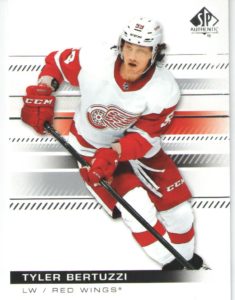 2019/20 SP Authentic – Tyler Bertuzzi Detroit Red Wings 8
