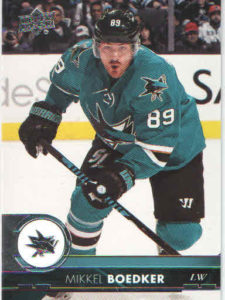 2017/18 Upper Deck 1 – Mikkel Boedker San Jose Sharks 156
