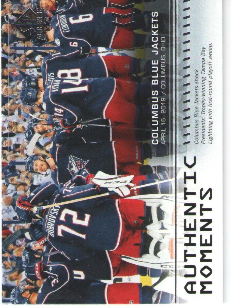 2019/20 SP Authentic – Columbus Blue Jackets 108
