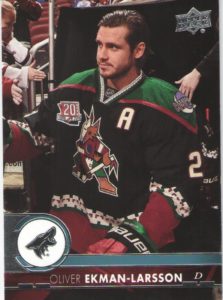 2017/18 Upper Deck 1 – Oliver Ekman-Larsson Arizona Coyotes 12