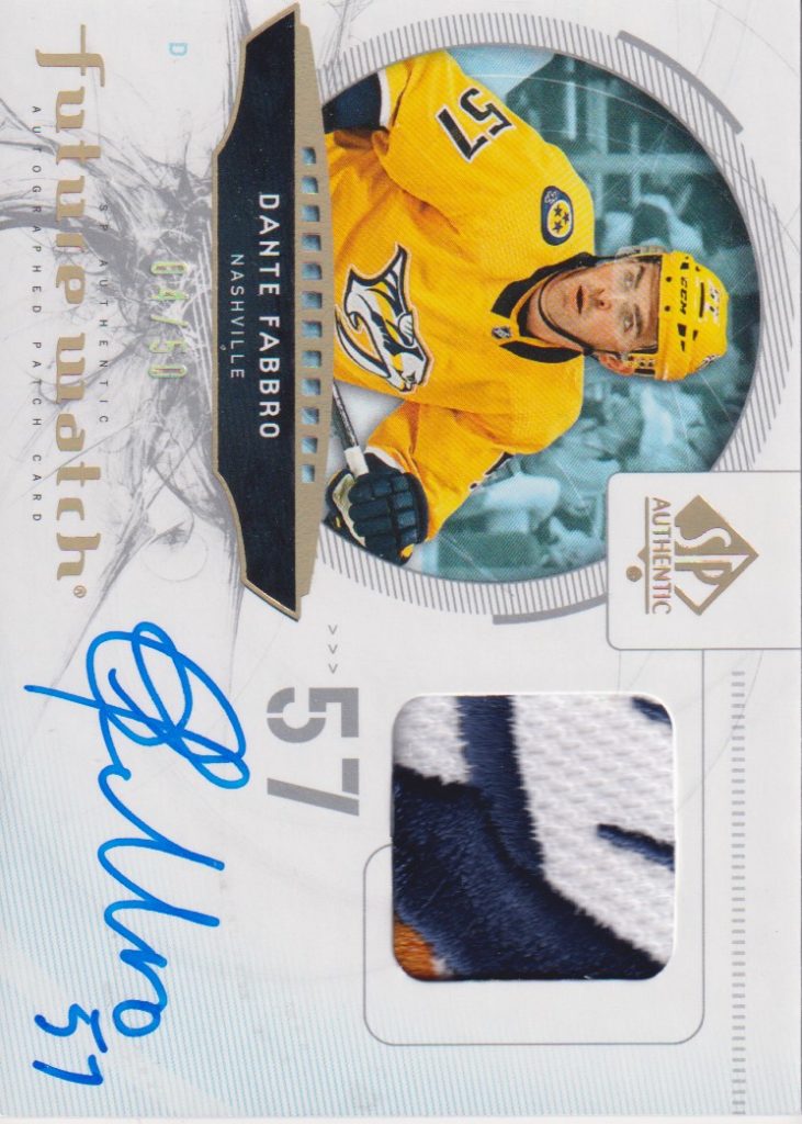 2020/21 SP Authentic – D.Fabbro Nas 09-DF /50