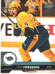2017/18 Upper Deck 1 – F.Forsberg Nas 109
