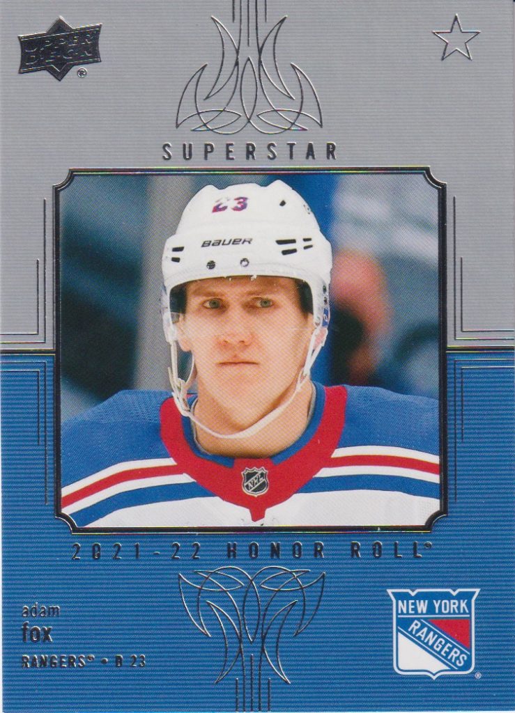 2021/22 Upper Deck Series 1 – A.Fox Nyr HR-43