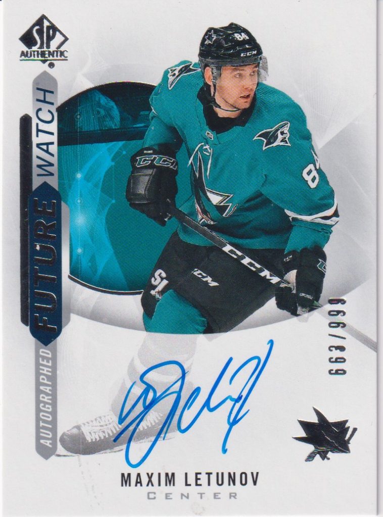 2020/21 SP Authentic – M.Letunov Sjs 179 /999