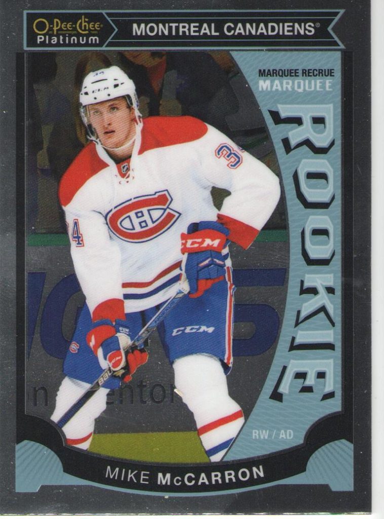 2015/16 O-Pee-Chee Platinum – M.McCarron Mon M39