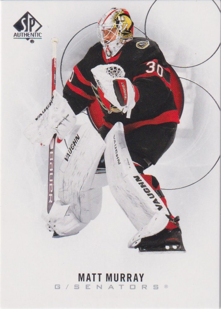 2020/21 SP Authentic – Matt Murray Ottawa Senators 32