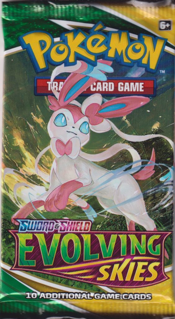 Pokémon TCG Sword and Shield 7: Evolving Skies booster balíček