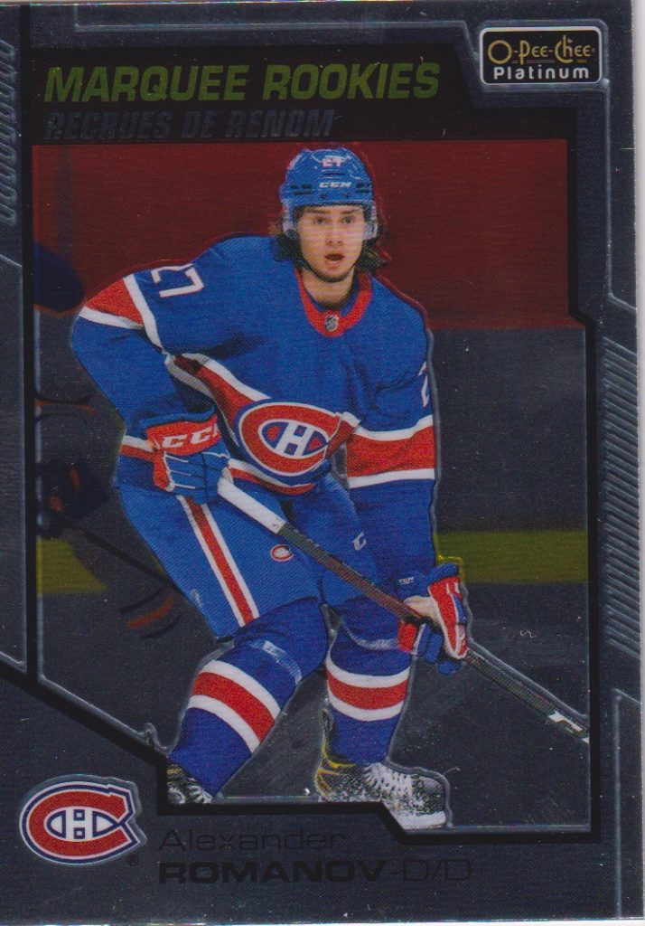 2020/21 O-Pee-Chee Platinum – A.Romanov Mon 198