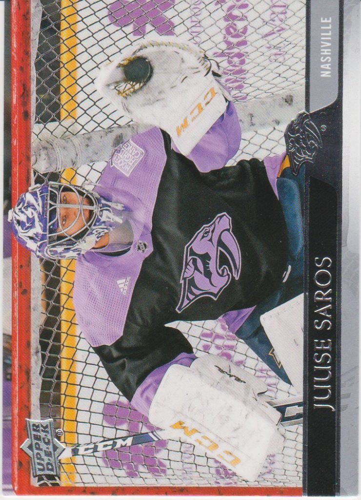 2020/21 Upper Deck Series 1 – J.Saros Nas 107