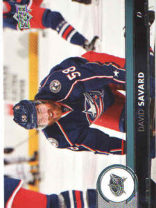 2017/18 Upper Deck 1 – David Savard Columbus Blue Jackets 52