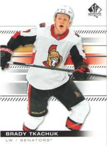 2019/20 SP Authentic – Brady Tkachuk Ottawa Senators 43