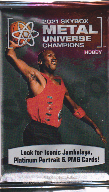 2021 UD Skybox Metal Universe Champions hobby balíček