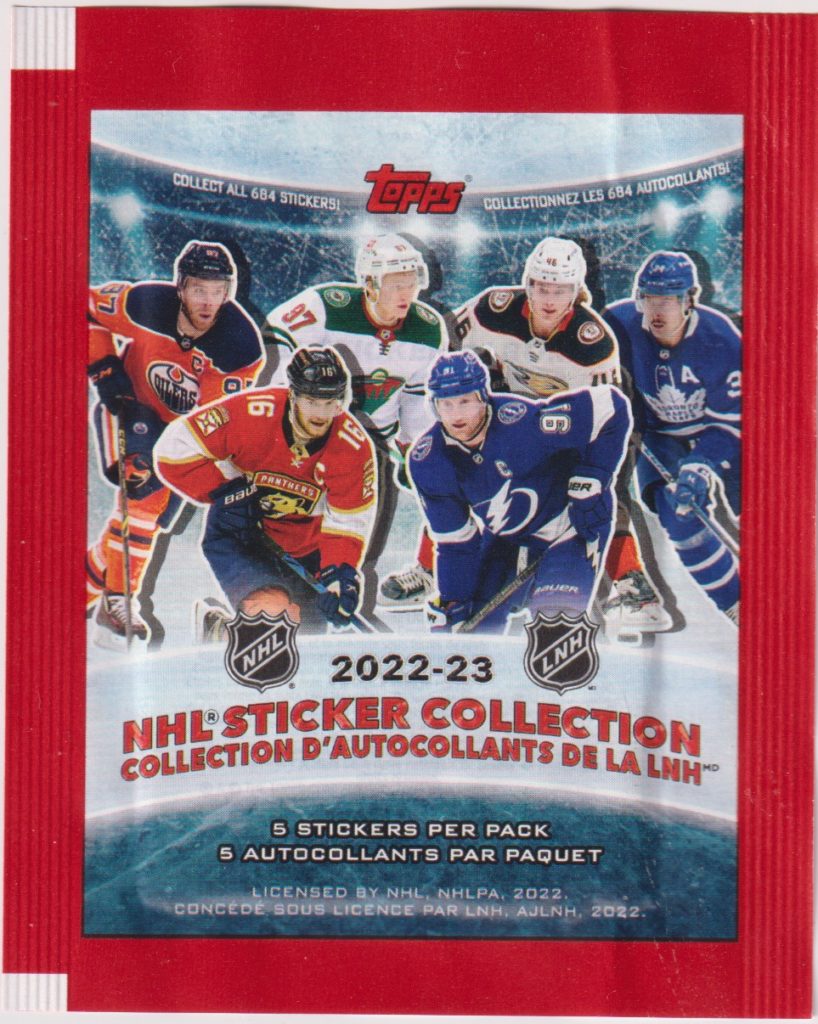 2022/23 Topps NHL Hockey Stickers Collection balíček49