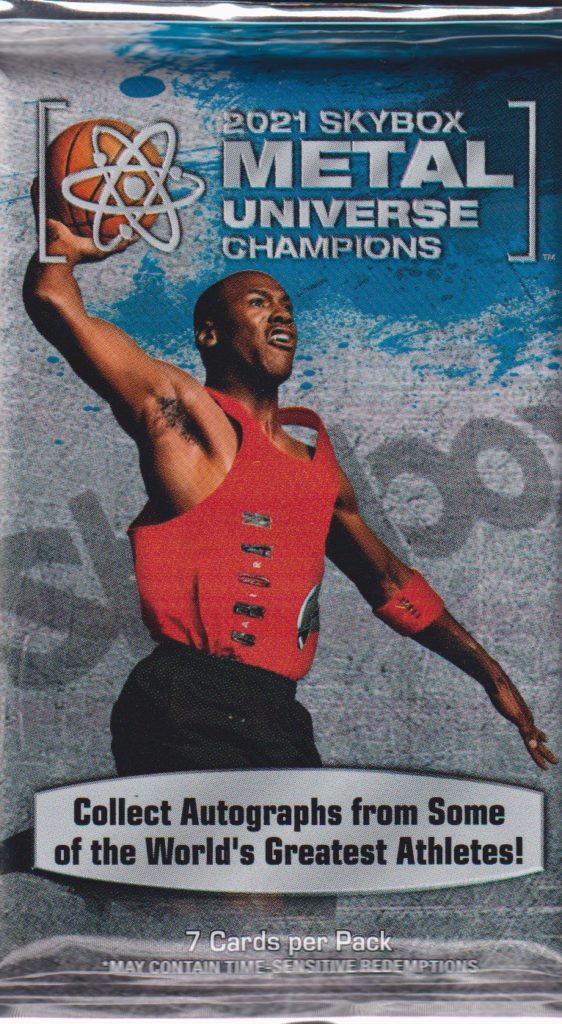 2021 UD Skybox Metal Universe Champions blaster balíček
