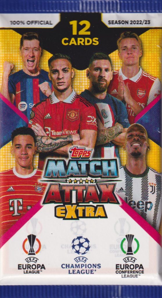 2022/23 Topps Match Attax Extra Champions League booster balíček