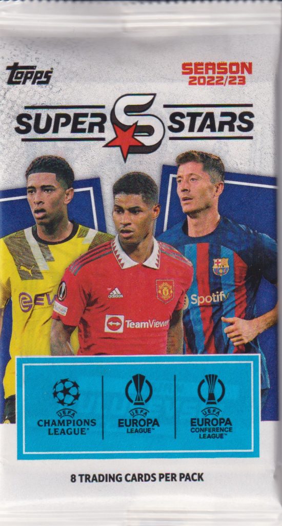 2022/23 Topps UCL Super Stars hobby balíček