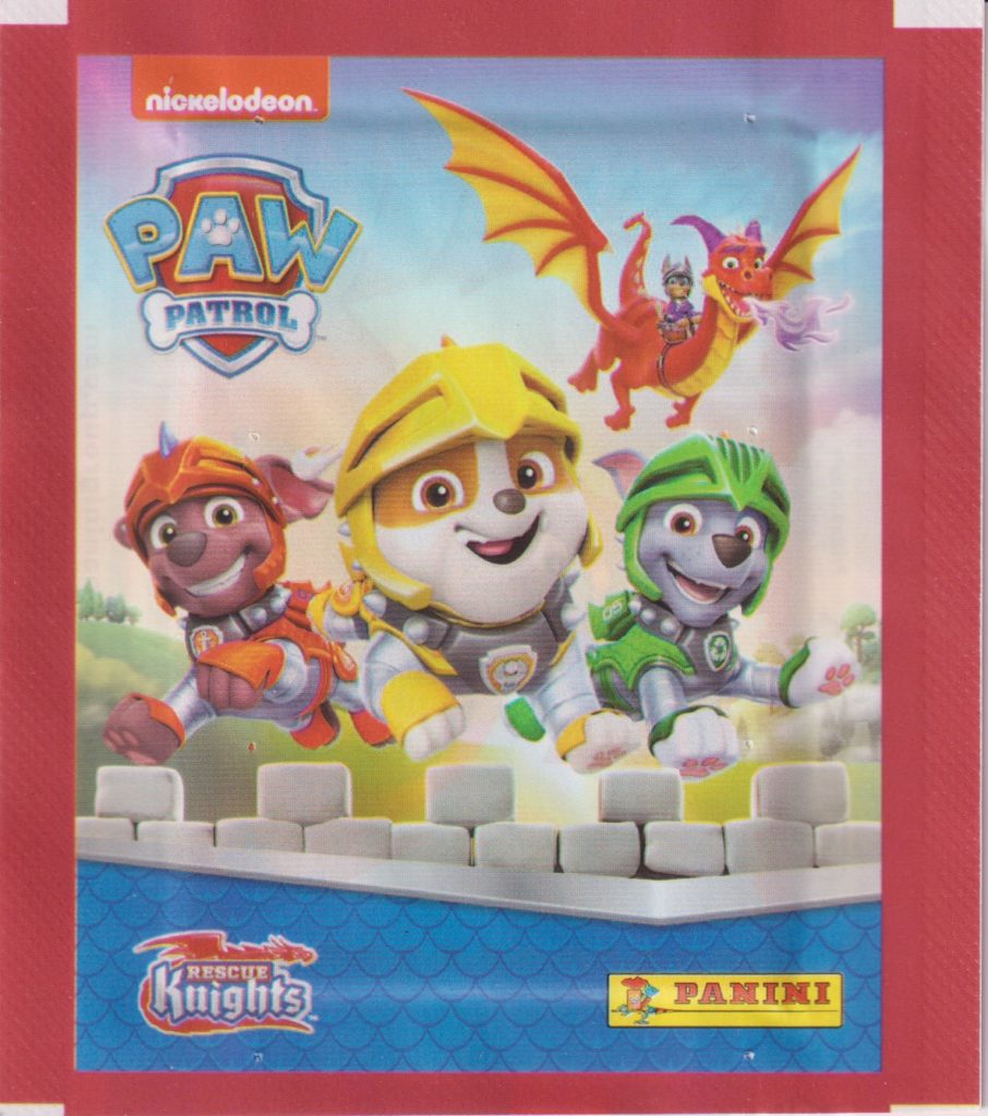 Panini Paw Patrol – Resque Knights sticker balíček