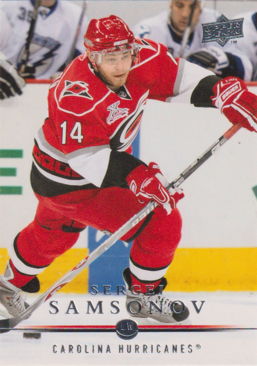 2008/09 Upper Deck 2 – S. Samsonov Car 287
