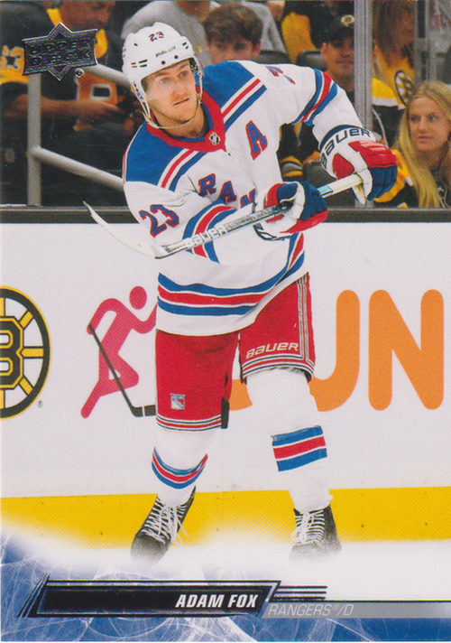 2022/23 Upper Deck Series 2 – A. Fox Nyr 373