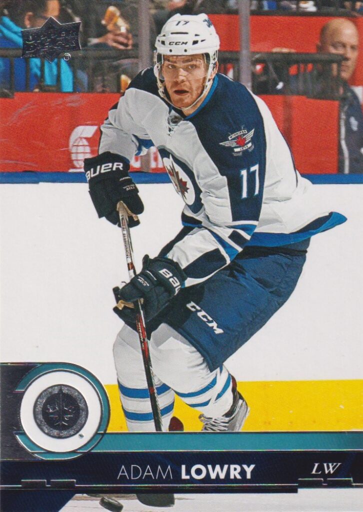 2017/18 Upper Deck 1 – Adam Lowry Winnipeg Jets 193