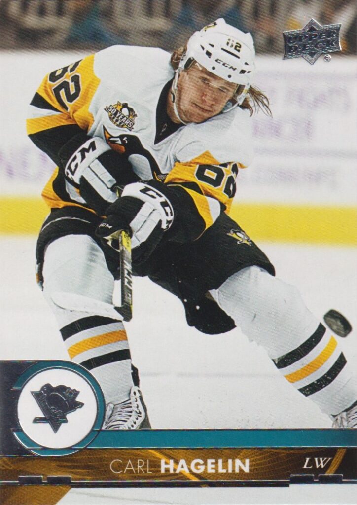 2017/18 Upper Deck 1 – Carl Hagelin Pittsburgh Penguins 145