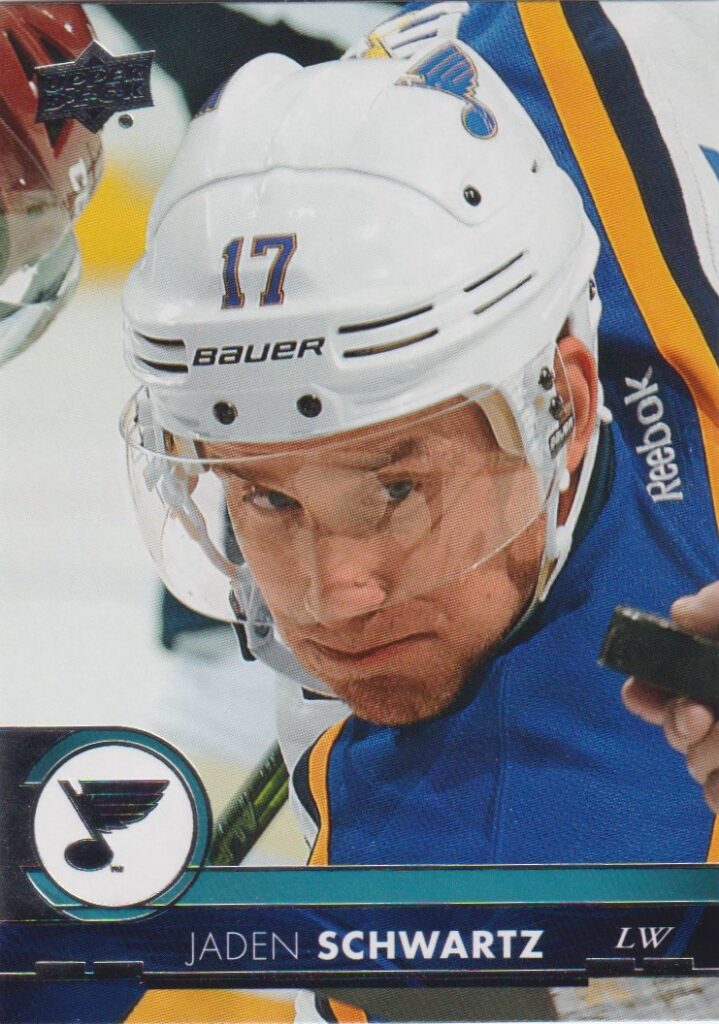2017/18 Upper Deck 1 – Jaden Schwartz St.Louis Blues 159