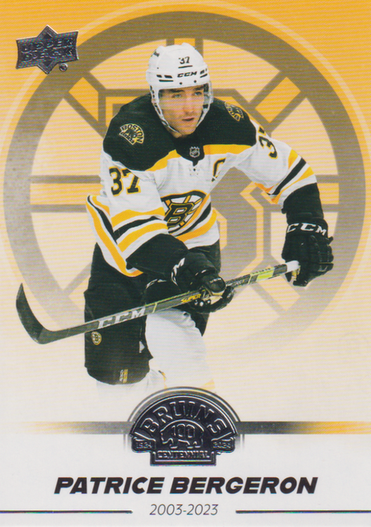 2023/24 Boston Bruins Centennial – P. Bergeron Bos 89