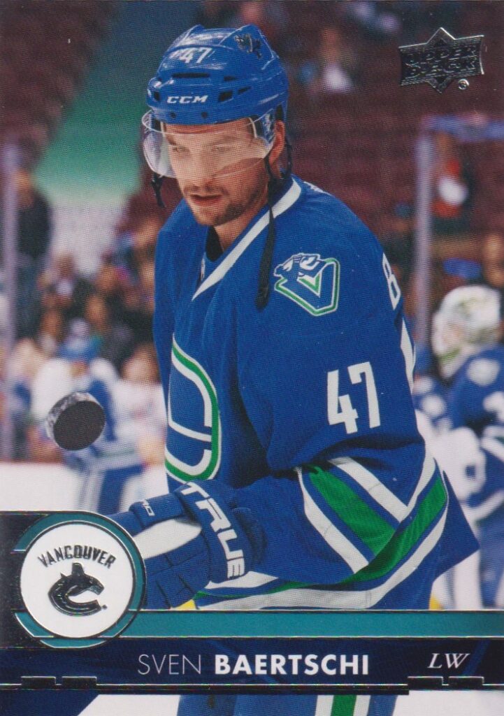 2017/18 Upper Deck 1 – S. Baertschi Van 181