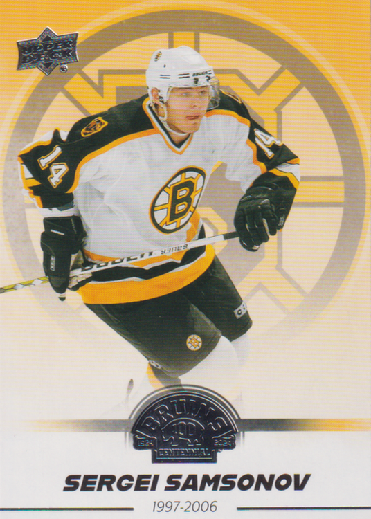 2023/24 Boston Bruins Centennial – S. Samsonov Bos 49