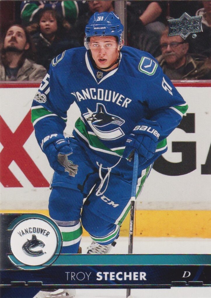 2017/18 Upper Deck 1 – Troy Stecher Vancouver Canucks 182