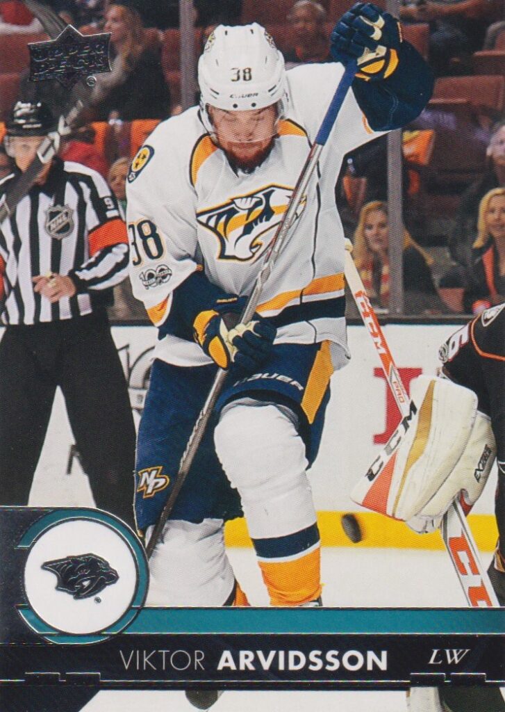 2017/18 Upper Deck 1 – V. Arvidsson Nas 107