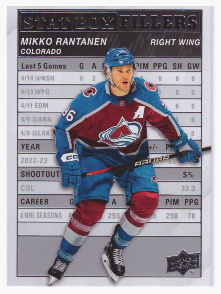 2023/24 Upper Deck Series 1 – M.Rantanen Col SB-18