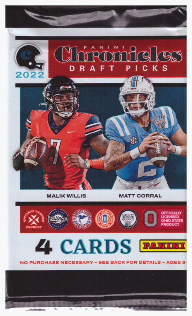 2022 Panini Chronicles Draft Picks Football blaster balíček