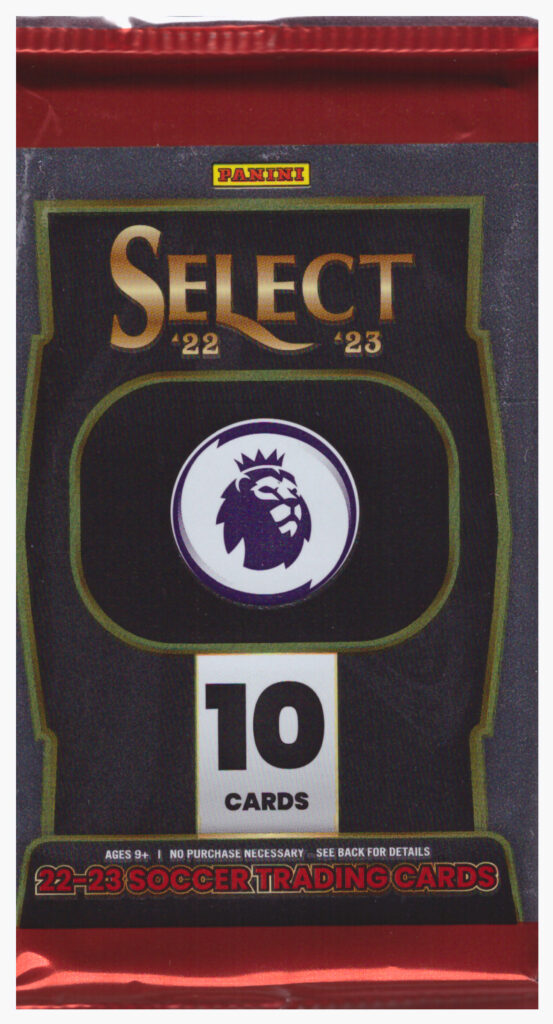 2022/23 Panini Select Premier League EPL mega balíček (Pink and Orange Ice paralel)