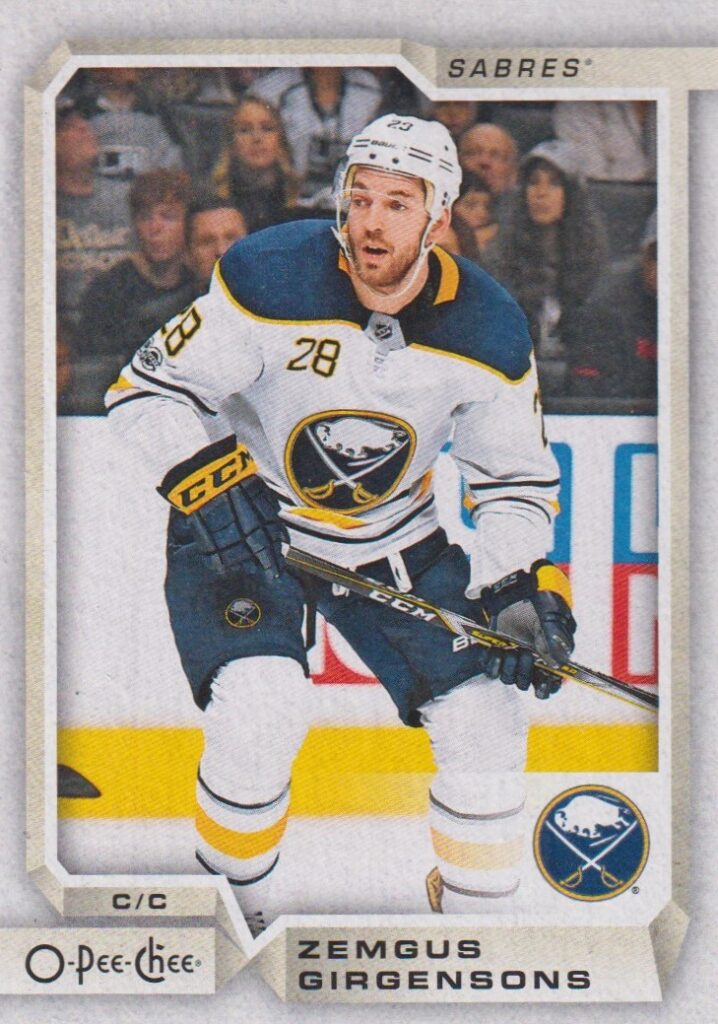 2018/19 O-Pee-Chee – Z. Girgensons Buf 321