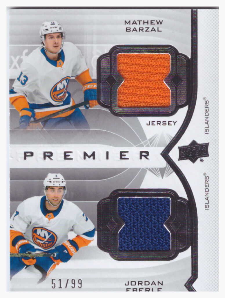2020/21 UD Premier – M.Barzal, J.Eberle Nyi PD-EB   /99
